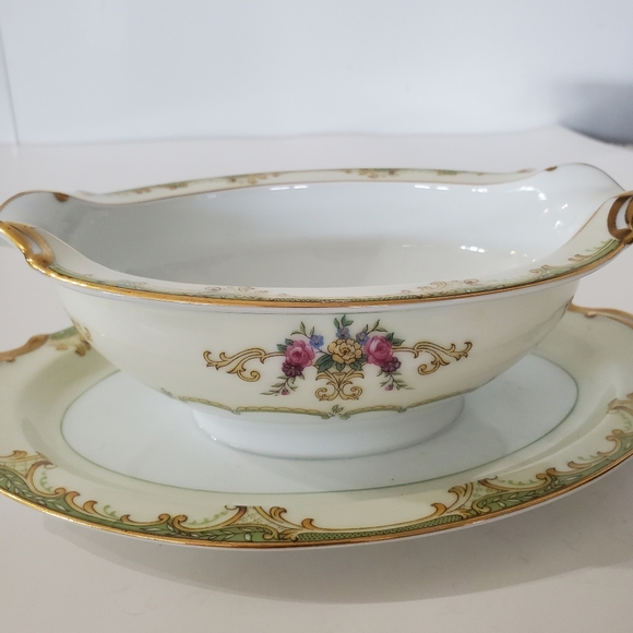 Vtg Noritake WINTON Gravy Boat w/Attached Underplate Made In Japan No Chips EUC! - Picture 16 of 16